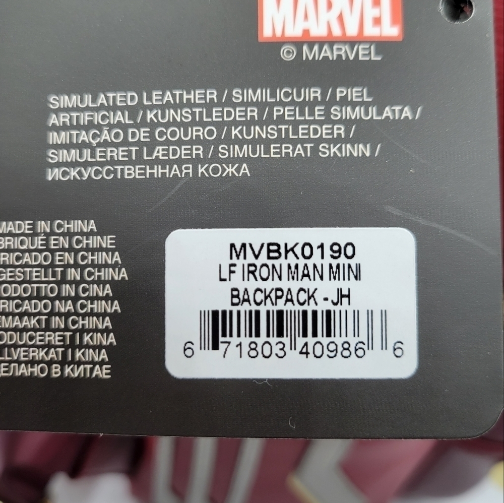 Loungefly Iron Man Infinity Saga Iron Gauntlet Marvel Backpack - Picture 5 of 7